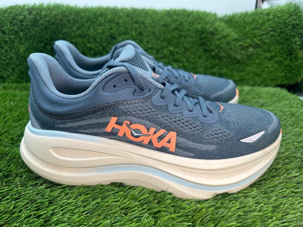 Hoka One One Bondi 9 1162012-FDNV Athletic Sneaker Women's 9B Blue Knit Running